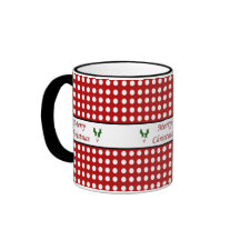 Frohe Weihnachten mit einem Tupfenmuster