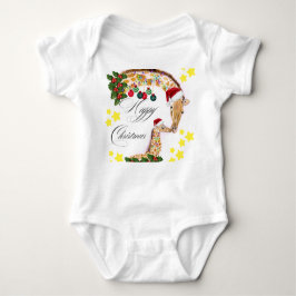 Frohe Weihnachten mit einer liebevollen Familie vo Baby Strampler