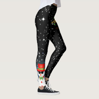 Frohe Weihnachten mit Funky Frosty Snowman Leggings