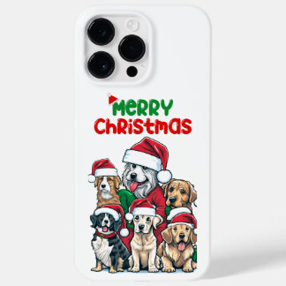Frohe Weihnachten mit Hunden Case-Mate iPhone 14 Pro Max Hülle