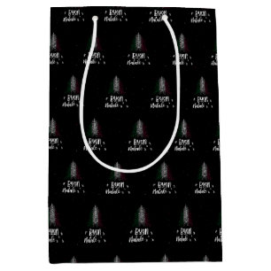 Frohe Weihnachten mit italienische Flagge Mittlere Geschenktüte