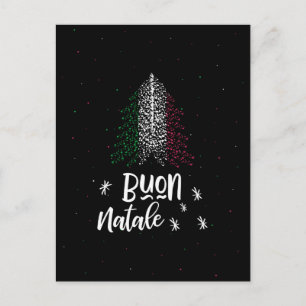Frohe Weihnachten mit italienischer Flagge