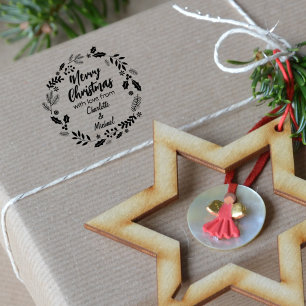 Frohe Weihnachten mit Liebe aus (Brauch), Gummistempel