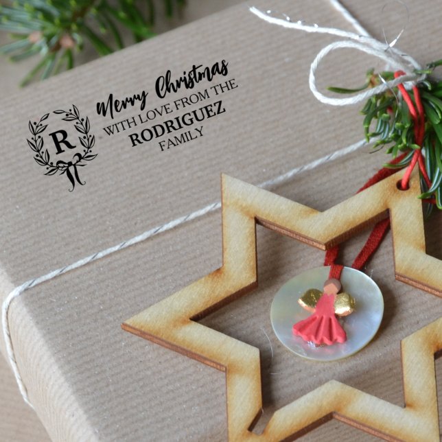 Frohe Weihnachten mit Liebe aus der (Gewohnheitsfa Gummistempel (Von Creator hochgeladen)