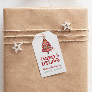 Frohe Weihnachten mit Liebe-Geschenktafeln Geschenkanhänger