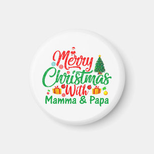 Frohe Weihnachten mit Mamma & Papa-42705 Magnet