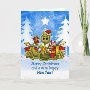 Frohe Weihnachten mit Niedlichen Drachen essen Can