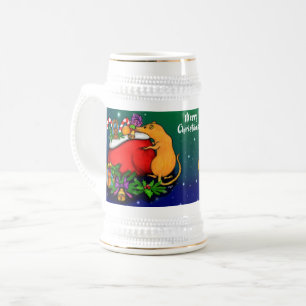 Frohe Weihnachten mit Rat Prince Bierglas