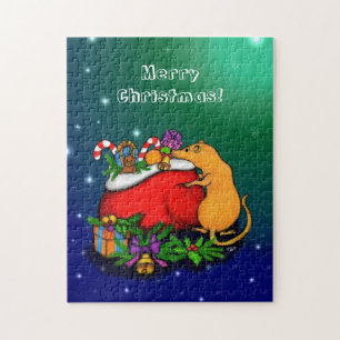 Frohe Weihnachten mit Rat Prince Puzzle