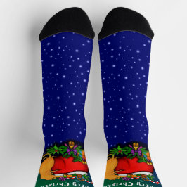 Frohe Weihnachten mit Rat Prince Socken