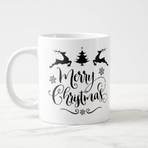 Frohe Weihnachten mit Reindeer/Weihnachtsangebot / Jumbo-Tasse