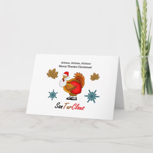 Frohe Weihnachten mit SanTurClaus Karte (Vorderseite)
