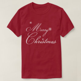 Frohe Weihnachten mit Schneeflocken T-Shirt