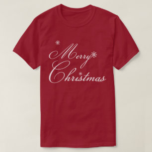 Frohe Weihnachten mit Schneeflocken T-Shirt