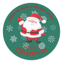 Frohe Weihnachten mit süßem Santa Personalisiert