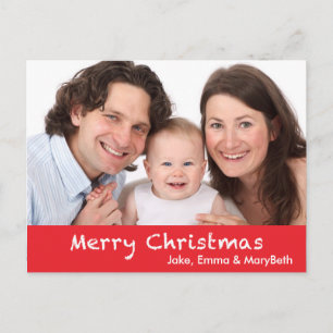 Frohe Weihnachten mit Text und Foto