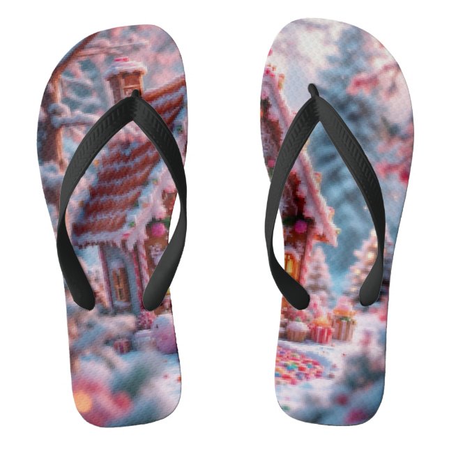 Frohe Weihnachten mit Weihnachten  Flip Flops (Fußbett)