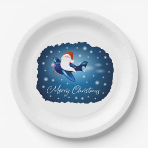 Frohe Weihnachten mit Weihnachten Pappteller