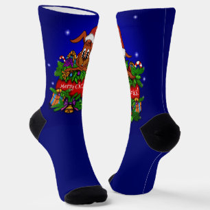 Frohe Weihnachten mit Weihnachts-Rabbit Socken
