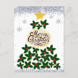 Frohe Weihnachten mit Weihnachtsbaum Postkarte