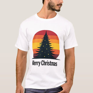 Frohe Weihnachten mit Weihnachtsbaum T-Shirt