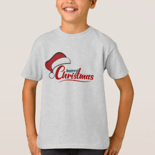 Frohe Weihnachten mit Weihnachtsmannmütze T - Shir T-Shirt