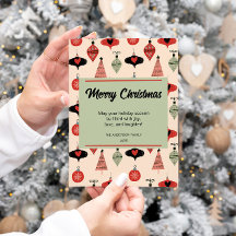 Frohe Weihnachten Mitte des Jahrhunderts Moderne