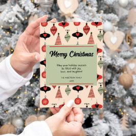 Frohe Weihnachten Mitte des Jahrhunderts Moderne