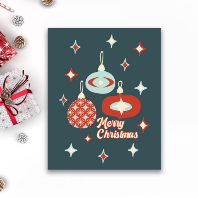 Frohe Weihnachten Mitte des Jahrhunderts Moderne Poster (Von Creator hochgeladen)