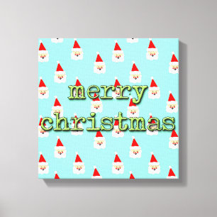 Frohe Weihnachten Mitte des Jahrhunderts moderne W Leinwanddruck