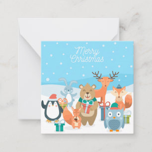 Frohe Weihnachten Mitteilungskarte
