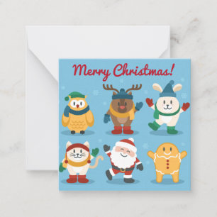 Frohe Weihnachten Mitteilungskarte