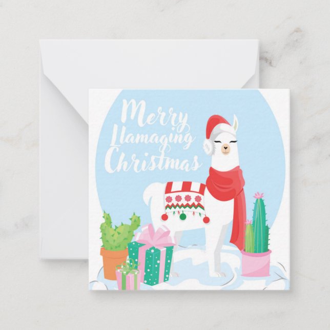Frohe Weihnachten Mitteilungskarte (Vorderseite)