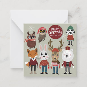 Frohe Weihnachten Mitteilungskarte