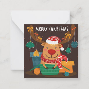 Frohe Weihnachten Mitteilungskarte