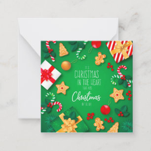 Frohe Weihnachten Mitteilungskarte