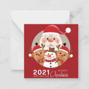 Frohe Weihnachten Mitteilungskarte