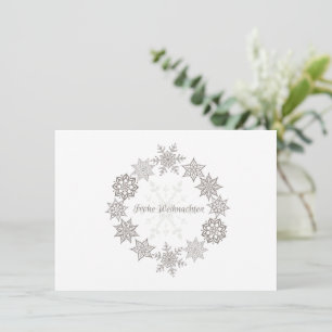 Frohe Weihnachten Mitteilungskarte