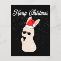 Frohe Weihnachten Mittelfinger Rude Xmas Bunny Ugl