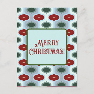 Frohe Weihnachten Mod Retro Postkarte