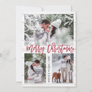 Frohe Weihnachten Modern 3 PHOTO Gruß