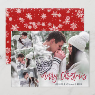 Frohe Weihnachten Modern 4 PHOTO Gruß