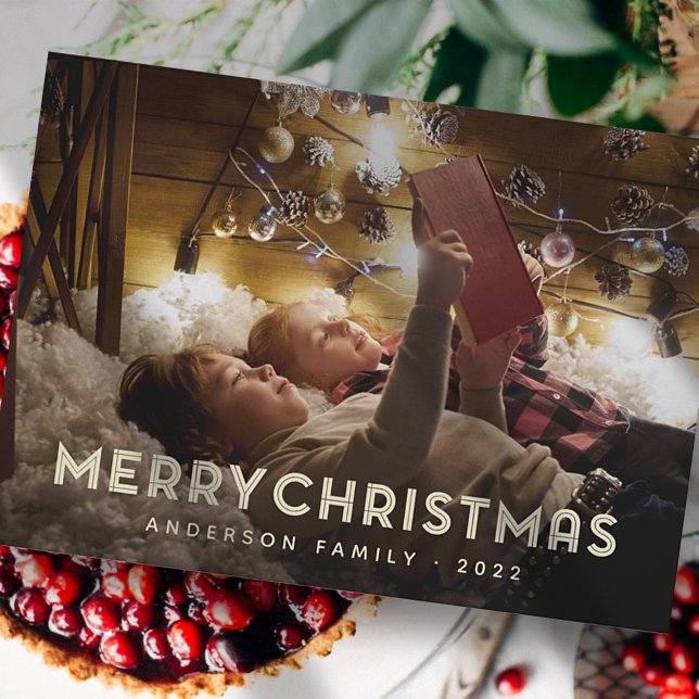 Frohe Weihnachten Moderne einfache Typografie (Von Creator hochgeladen)