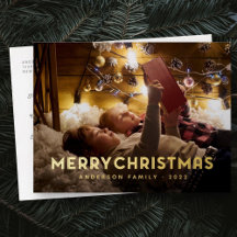 Frohe Weihnachten Moderne einfache Typografie