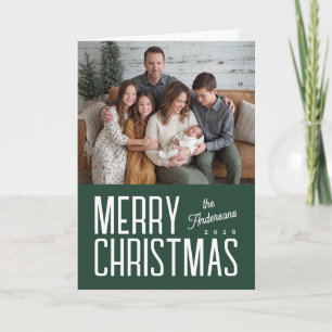Frohe Weihnachten Moderne Familie Foto - Grün