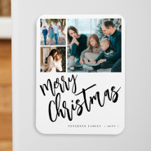Frohe Weihnachten moderne Familiefoto-Collage