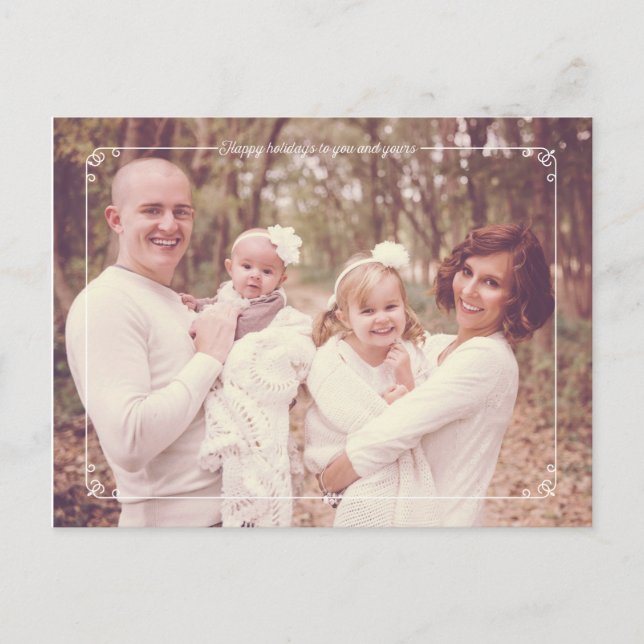 Frohe Weihnachten Moderne Foto Weihnachtskarten (Vorderseite)