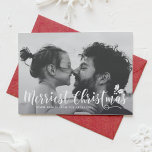 Frohe Weihnachten Moderne Kalligraphie Feiertag II<br><div class="desc">Mit dieser handgeschriebenen Urlaubskarte senden Sie Familie und Freunden herzliche Wünsche. Dieses Design ist in anderen Farben und Produkten erhältlich.</div>