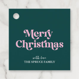 Frohe Weihnachten Moderne Minimalistisch Geschenkanhänger