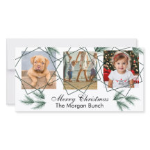 Frohe Weihnachten Moderne Pinenedle 3 Foto Collage